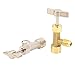 Kuuleyn R134a Refrigerant Can Tap High Strength Brass Self Sealing Puncture Style with Valve Core Removal Tool for Automotive Air Conditioning System Refilling Tool