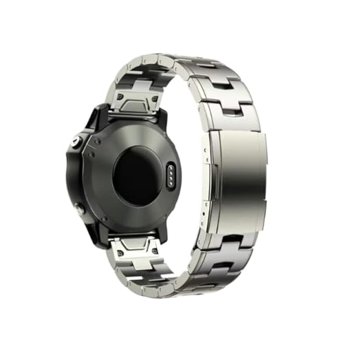 [LOKLNEYK] 22mm 26mm Quick Fit�`�^�����^���o���h�ɓK������GarminFenix 7X 7 6X Pro 5X Plus/Instinct/Epix(Titanium color,22mm)