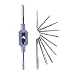 SeonFook 11PCS Mini Screw Tap Set Metric Thread Machine Taps Kit HSS Hand Thread Wire Taps Adjustable Tap Wrench Tool for Clocks and Watches Tapping