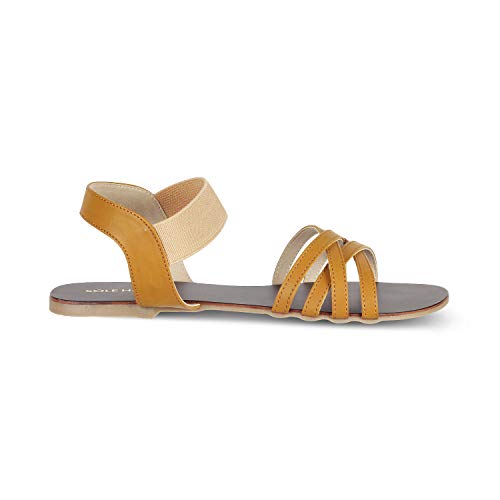 Image of SOLE HEAD Blue Flat Women Sandal
