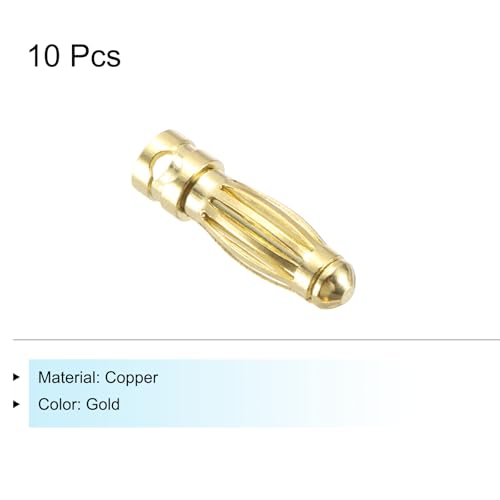 10 conectores banana hembra 3mm para altavoz miniatura 3