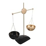VICASKY Vintage Metall Waage Skulptur Dekorative Miniatur Waage aus Metall Gerechtigkeits Dekoration für Wohnzimmer Schlafzimmer und Büro Stilvolles Retro Ornament