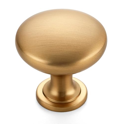 Image of Ravinte 50 Pack Kitchen Cabinet Knobs and Drawer Pulls - Champagne Bronze Door Handles for Dresser Drawers
