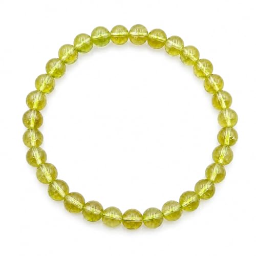 Bracelet élastique péridot contre le stress et pour l'équilibre intérieur