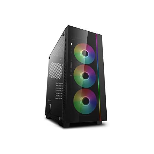 DEEPCOOL MATREXX 55 V3 ADD-RGB 3F Mid-Tower E-ATX Computer Case, Integrated A-RGB LED Strip with Motherboard or Button Control for Compatible RGB Components, 3 Pre-Installed 120mm A-RGB Fans
