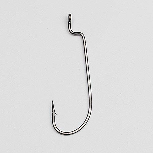 Persei 50Pcs/Pack Offset Fishing Hooks Worm Hooks Black High Carbon Steel Senko Bait Fishing Hooks 5/0 4/0 3/0 2/0 1/0 1# (1/0-50Pcs) #TOP5