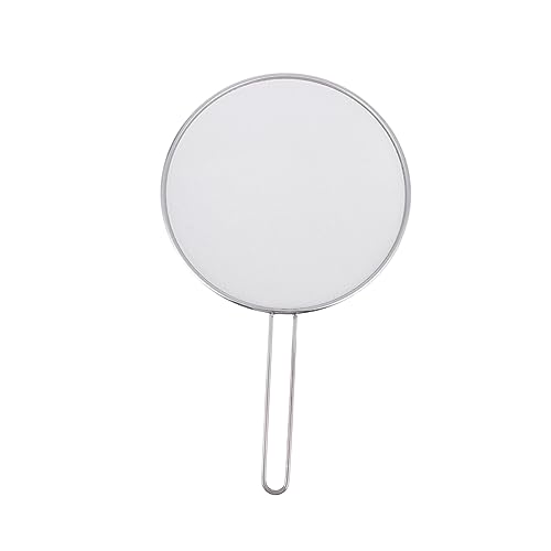 OUNONA 2Pcs Spill Lid Cover Metal Splatter Screen Cooking Tools for Kitchen and Cafe Cooling Mat Food Grade Oil Strainer