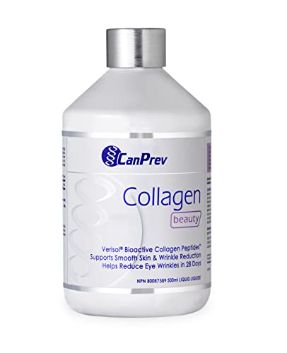 CanPrev Collagen Beauty Liquid, 500ml 50-Day Supply - Skin Smoothness & Elasticity in 28 Days - Free from Dairy, GMO and Gluten - Features Verisol Bioactive Collagen Peptides for Radiance and Support