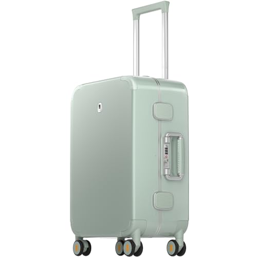LEVEL8 Zipperless Carry On Luggage with Aluminum Frame,20",Light Green by LEVEL8 - Used condition - US$156.69