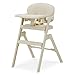 Thinkmax ベビーハイチェアベビーチェア 調節可能 折りたたみ トレイ· クッション 付き 5点式安全ベルト＆転落防止ガード付き 滑り止め 離乳食チェア 長く使える ダイニングチェア 出産祝い ベージュ