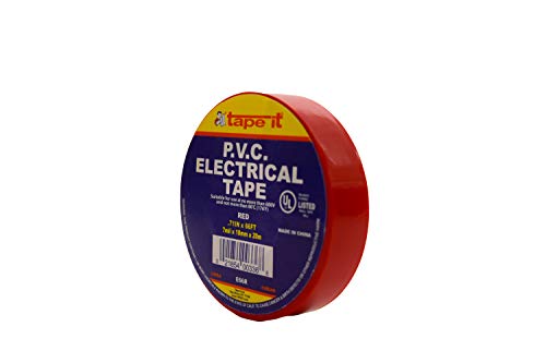 Image of Tape it E66R PVC Electrical Tape, 7 mil Thick x 66' Length x 45 /64 inch Width, Red