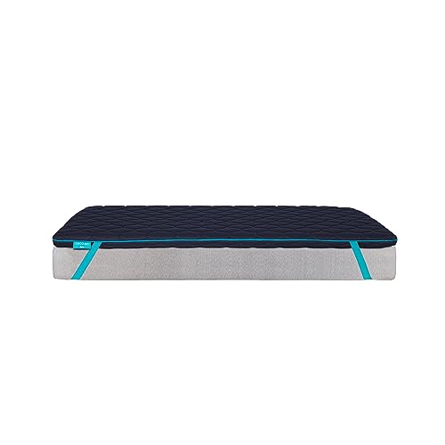Miniatura 8 de Cecotec Topper Viscoelástico Flow Topdeluxe 150x200. Cubrecolchón Sobrecolchón. Viscoelástica 100 Con Acolchado De 7 Cm De Altura, 4 Correas Elásticas Antideslizantes, Funda Exterior Con Cremallera