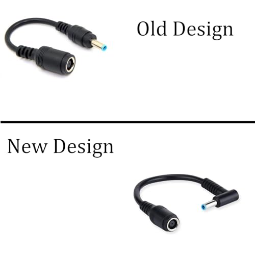 Image of Blue Pin Adapter Cable 7.4x5.0 to 4.5x3.0mm Tip DC Auxiliary Power Charger Converter for HP Dell