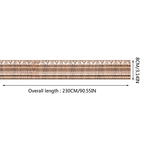 90"X 3" Self Adhesive Wallpaper Border Peel And Stick, 3D Pattern Baseboard Stickers Removable Waterproof Wall Border Waistline Border Wall Sticker For Kitchen Bathroom #TOP6