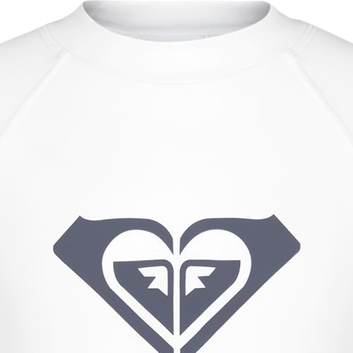 Image of Roxy Girls' Long Sleeve Whole Hearted Rashguard Shirt, UPF 50+ Sun Protection, Quick Dry