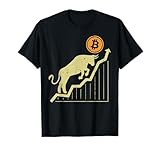 Bitcoin Bull Graph Bullish BTC Crypto Cryptocurrency Trader T-Shirt