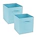 GREATOOL Caja de Almacenaje Plegable, Pack 2 Unidades de 31x31x31cm, Cajas organizadoras en Tela, Caja para organizar Ropa, Juguetes y Sábanas en Armarios (2 Unidades, Turquesa)
