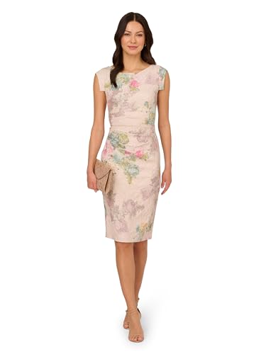 Adrianna Papell Women's Matelasse Cocktail Dress3