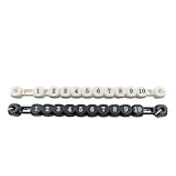 DGZZI 2PCS Foosball Scorekeeper Air Hockey Goal Scorer Puzzle Foosball Machine Accessories Plastic Digital Scorekeeper Indicator 305mm/12inch Black White