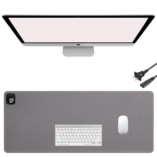 Onlytop Heated Desk Pad, 31.5x13", Adjustable Temp, Auto Shut-Off