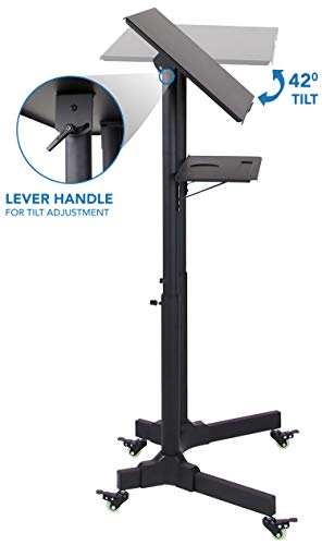 Mount-It! Mobile Standing Height Desk, Portable Podium And Rolling Presentation Lectern, Laptop Stand Up Desk With Caster Wheels (Mi-7971) #TOP4