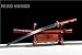 HERO SWORD-Novel Red Katana Handmade Clay Tempered T10 Steel Samurai Katana Sword Razor Sharp Full Tang Real Japanese Weapon Cool Sword for Mens Womens Best Gift/Home Decoration