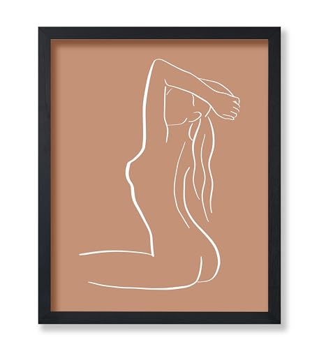 Poster Master Sitting Woman Poster - Naked Backside Print -