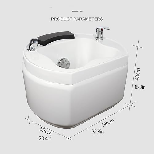 Spa de pies acrílico con masaje vibratorio y ducha extraíble miniatura 2