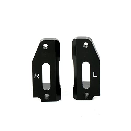 AJC Mods Skineez 2.9" Thin Front Drag Racing Wheels – For Traxxas C10 Slash (1:10 RC), Black W/ Inserts