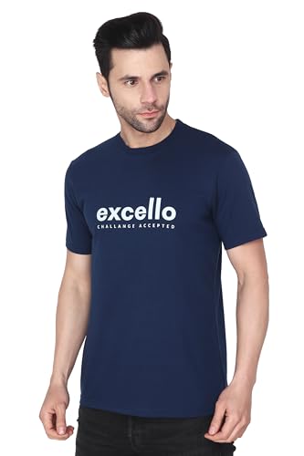 Image of EXCELLO Men's 100% Pure Cotton T-Shirt || Super Soft, Breathable, Premium Material.