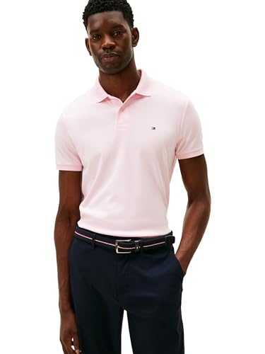 Image of Tommy Hilfiger Mens Short Sleeve Casual Polo Shirts in Regular Fit with Liquid Cotton