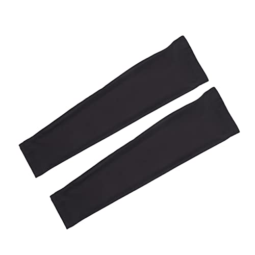 INOOMP 3 Pair Cooling Arm Sleeves for Men and Women UV Protection Skin Cover for Outdoor Activities Like Driving Riding and Camping Black Soft Breathable Viscose