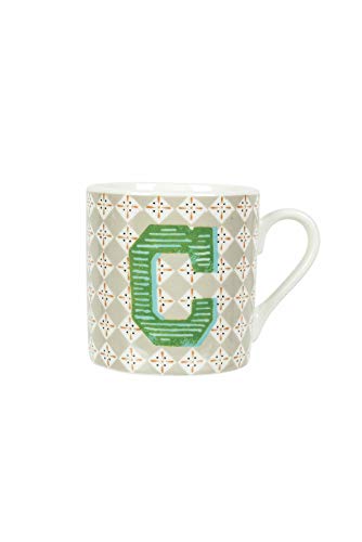 Monogram Set 6 Tazzine caffè Lettera C 90 ml in New Bone China