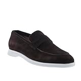 Zanzara Men's Pompeii Loafer Flat, Brown, 11