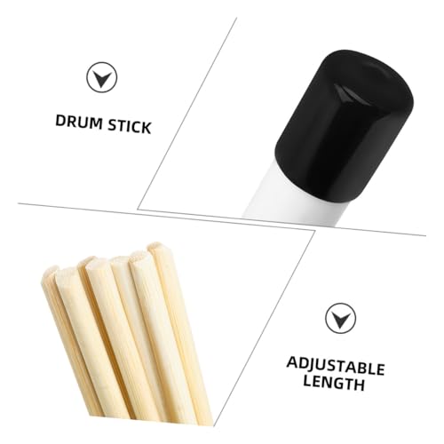 Baquetas de madera TOYANDONA para práctica de batería, duraderas y versátiles, ideales para jazz y cajón, diseño fácil de usar para principiantes y profesionales miniatura 3