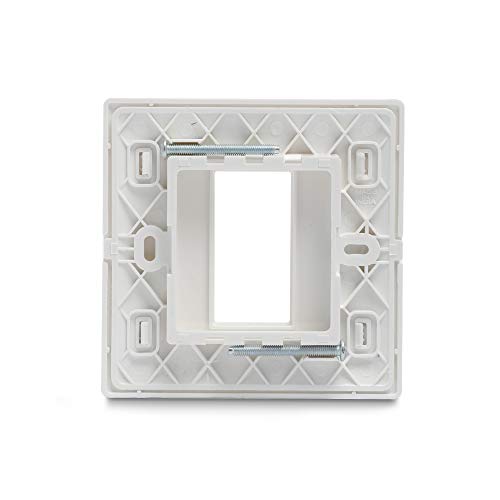 Image of Schneider Electric Livia Plastic 3 Module Grid and 3 Module Cover Frame (White)