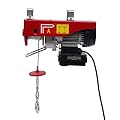 Electric Hoist with Wireless Remote Control and Single/Double Slings Electric Winch, Steel Electric Lift, 110V 440LBS Electric Hoist for Lifting in Factories, Warehouses, Construction Site