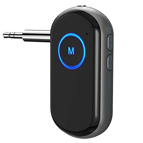 Miaoao Receptor de áudio sem fio BT 5.0,transmissor,viva-voz para automóvel,adaptador de 3,5 mm BT