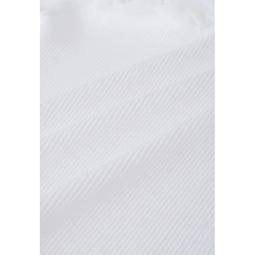 Chicwish Women's White Ruffle Mesh Boat Neck Knit Top #TOP5