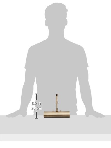 Concept Lighting 202L Cordless Remote Control Led Picture Light-7 3/4 Inch Antique Brass With Silver Undertones, Small #TOP7