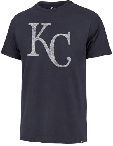 Image of 47 Brand MLB Men's Team Color Distressed Imprint Primary Logo Short Sleeve Baseball T-Shirt
