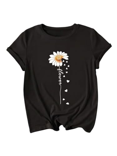 Image of Jawdrobe Women's Graphic Printed T-Shirt Soft Cotton Blend Tee for Everyday Style | Oversized Fit Half Sleeve Printed Round Neck T-Shirt for Women