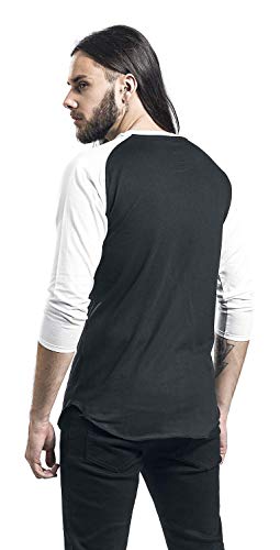 Camiseta de béisbol para hombre Foo Fighters Ray Gun talla Large negro y blanco miniatura 5