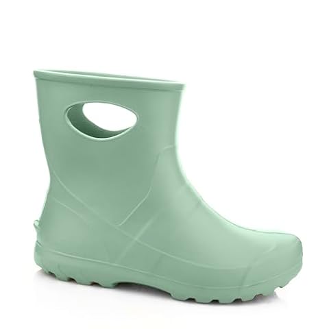 LEMIGO Kalosze ogrodowe unisex z pianki EVA bardzo lekkie z wkładką filcową 36-47 EU (Miętowy, 37)