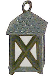 Rudolphs Schatzkiste Ersatzteile & Bastelbedarf Kunststofflaterne milchglas 3,5V inkl. Stecker, Kabel und LED Breite x Höhe x Tiefe 1,5 cmx3 cmx1,5 cm NEU Erzgebirge Plastiklaterne