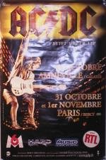 Affiche AC/DC Amnéville Bercy 80x120cm habille un grand mur vide