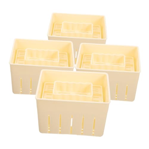 GALPADA 4 piezas Prensa para Queso y Tofu Molde para Hacer Queso Fresco y Tofu Casero Herramienta Práctica para Cocina DIY