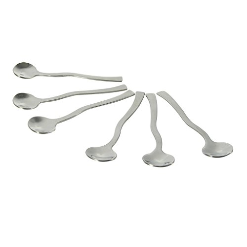 Delys-By-Verceral 509369 lot de 6 Cuilleres a  Cafe, Acier Inoxydable, Gris, 16,5 x 5 x 1 cm Cover