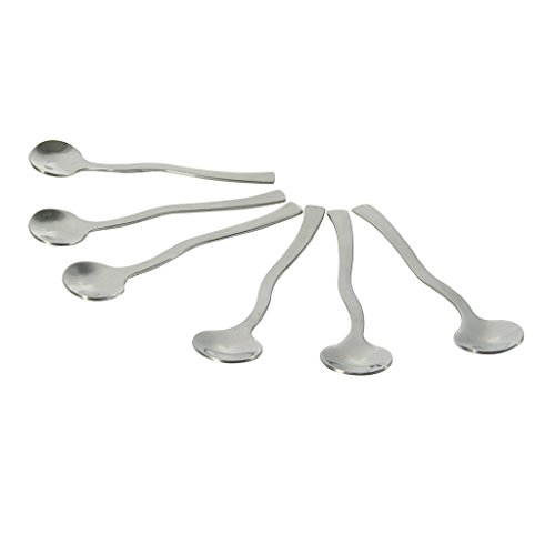 Delys-By-Verceral Café Creme Set de Cucharitas, Acero Inoxidable, Plateado, 6 Unidades