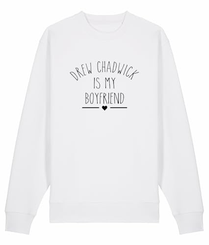 Sweat-shirt Drew Chadwick Is My Boyfriend unisexe noir en coton confortable